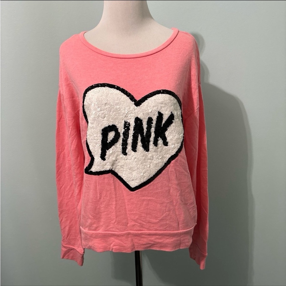 Victoria’s Secret PINK sequin crewneck sweatshirt